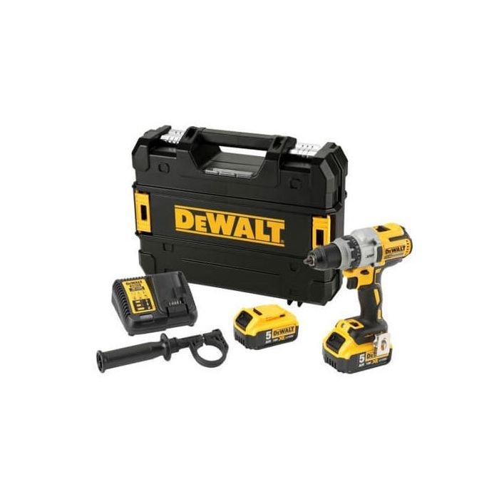Шуруповерт DeWALT XR Li-Ion 18 В, 95 Нм, 2 АКБ + ЗУ, рукоятка, кейс (DCD991P2) изображение 3