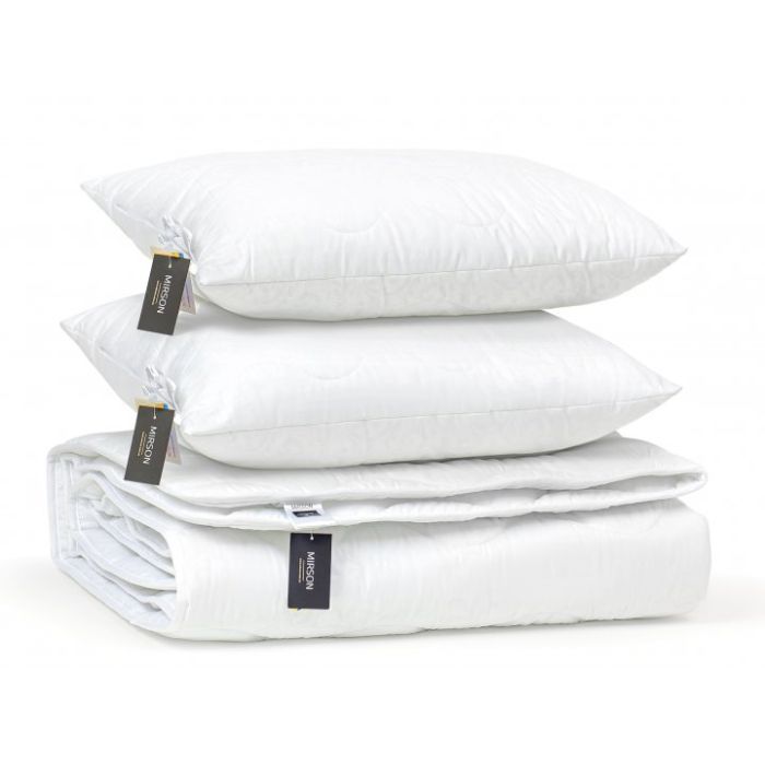 Ковдра MirSon Набір вовняний №1678 Eco Light White Ковдра 155х215 + подушк (2200002656726) зображення 3