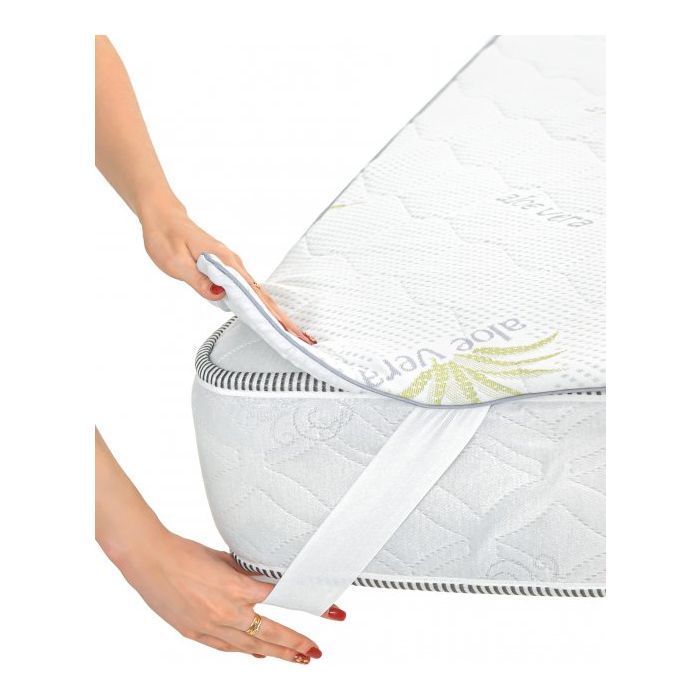 Наматрацник MirSon №1050 Alberto Тенцель (Modal) Seasons Aloe Vera 200х200 см (2200001508859) зображення 6