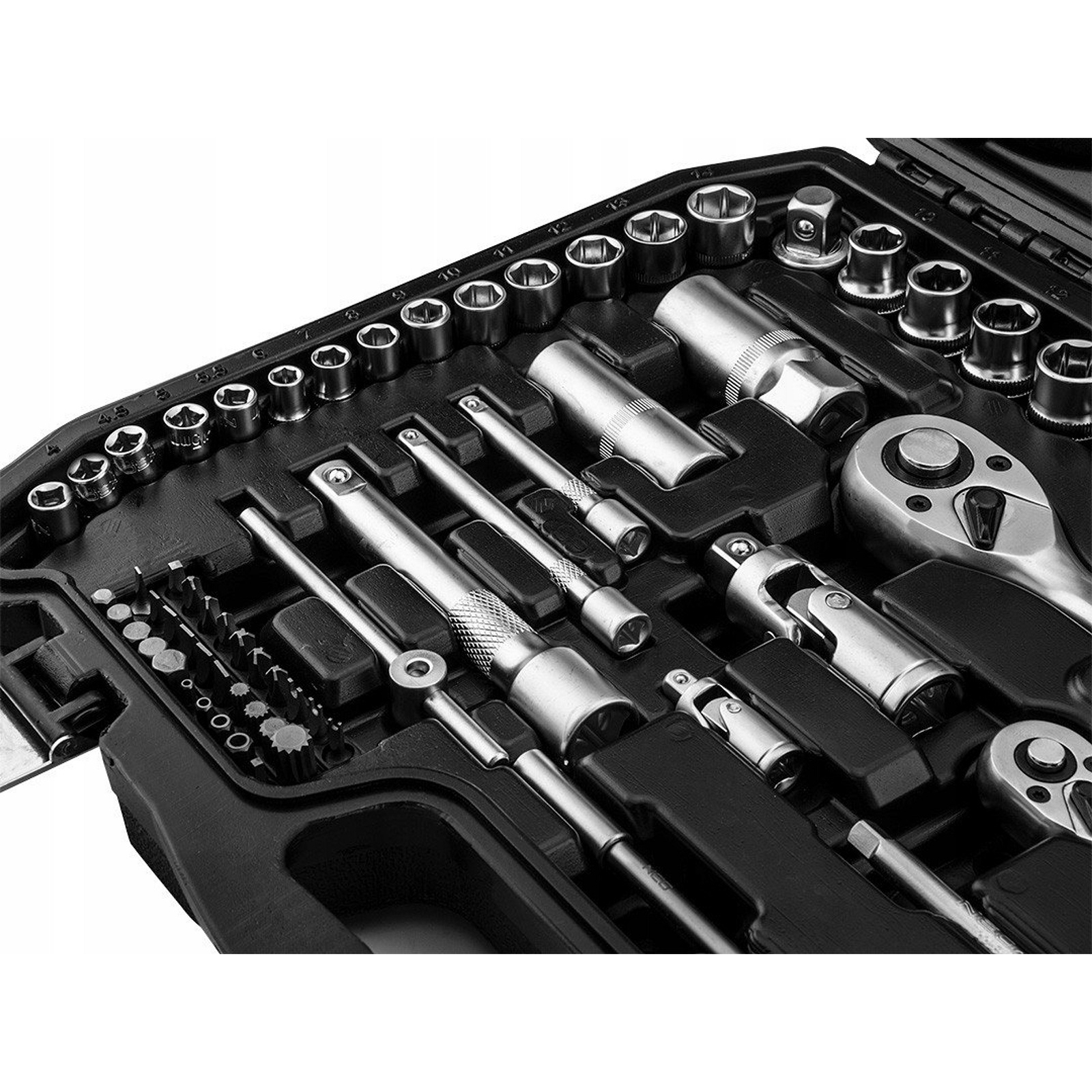 Набір інструментів Neo Tools 1/2", 1/4", 138 шт. (10-208) зображення 7