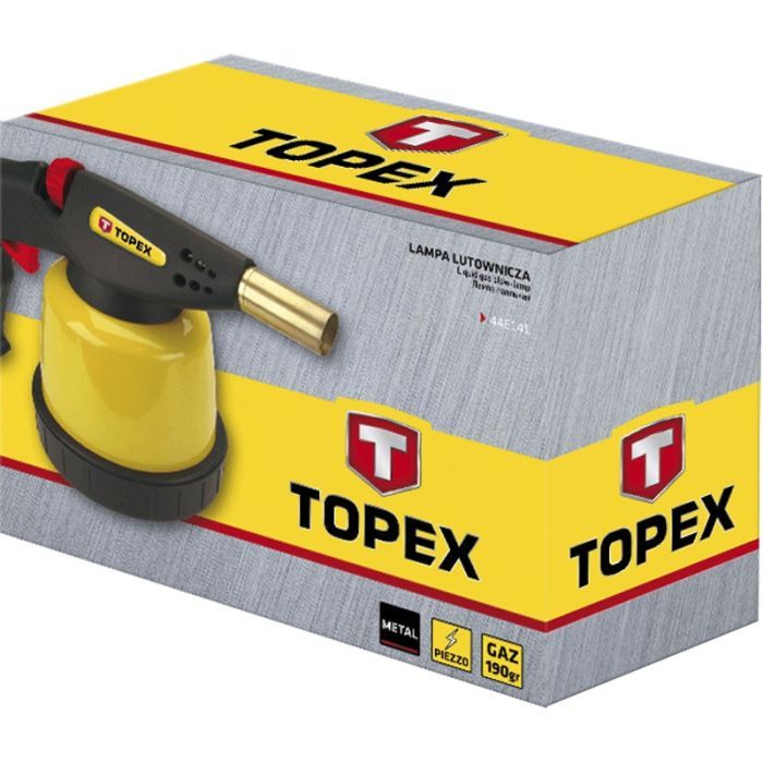 Газовий паяльник Topex п'єзозапалювання, 20 мл, картриджі 190 г (44E141) зображення 2