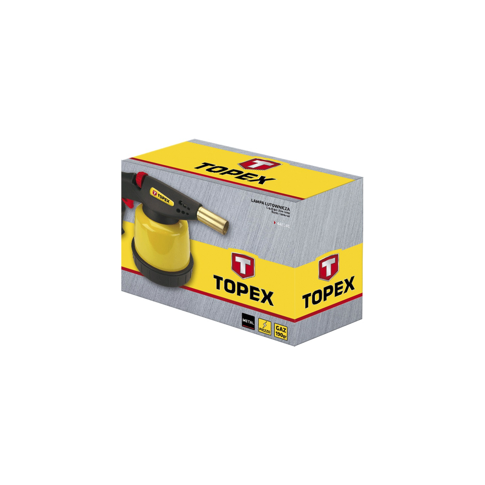 Газовий паяльник Topex п'єзозапалювання, 20 мл, картриджі 190 г (44E141) зображення 2
