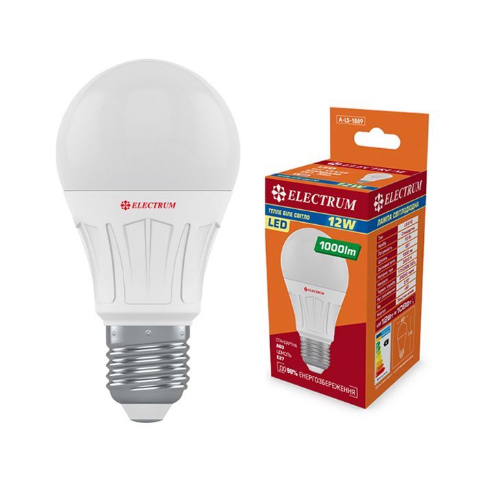 Лампочка Electrum A60 12W PA LS-V10 Е27 3000K (A-LS-1889)