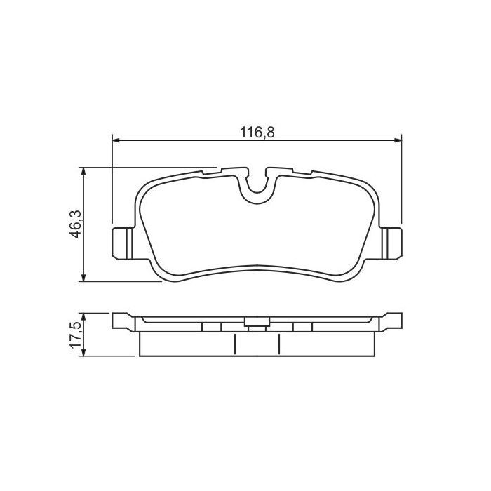 Гальмівні колодки Bosch 0 986 494 148 зображення 2