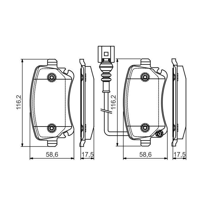 Гальмівні колодки Bosch 0 986 495 094 зображення 4