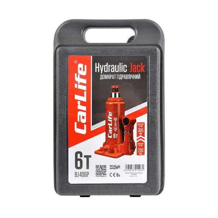 Домкрат CarLife 6т 200-385мм (BJ406P) изображение 4