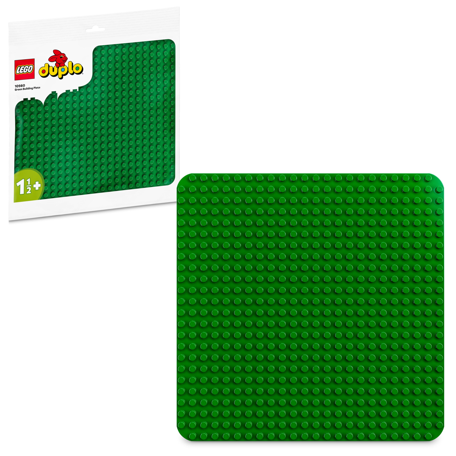 Конструктор LEGO DUPLO Зеленая строительная пластина (10980) изображение 2