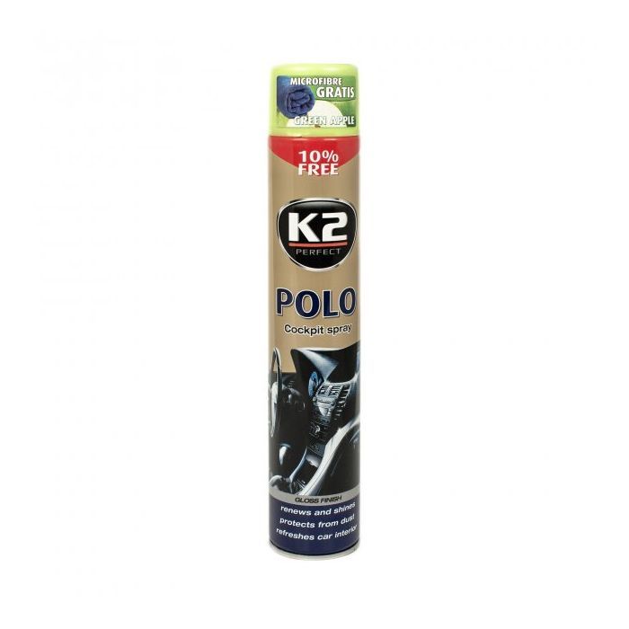 Автополіроль K2 POLO COCKPIT 750ml зелене яблуко (K407ZJ0)