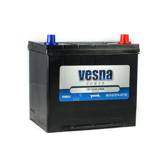 Акумулятор автомобільний Vesna 65 Ah/12V Euro (415 865)