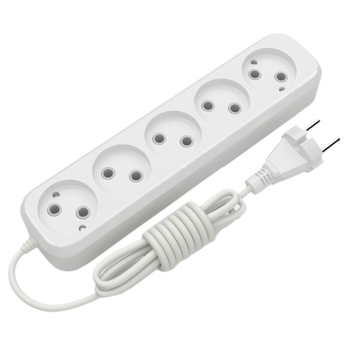 Сетевой удлинитель Electrum C-ES-1817 5.0m 5 роз, white (C-ES-1817)
