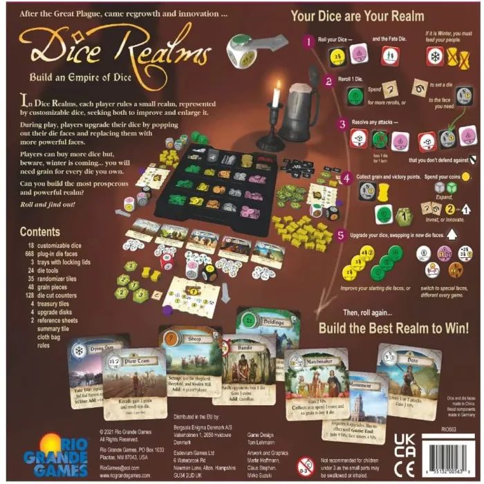 Настольная игра Rio Grande Games Dice Realms (Королевство Кубиков) англ. (655132005630) изображение 5