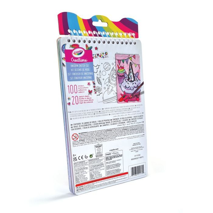 Набор для творчества Crayola Creations Раскраска Единорог с наклейками (04-1174) изображение 2