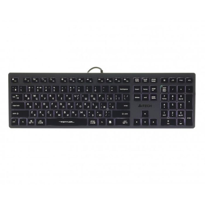 Клавиатура A4Tech FX60 USB Grey White backlit
