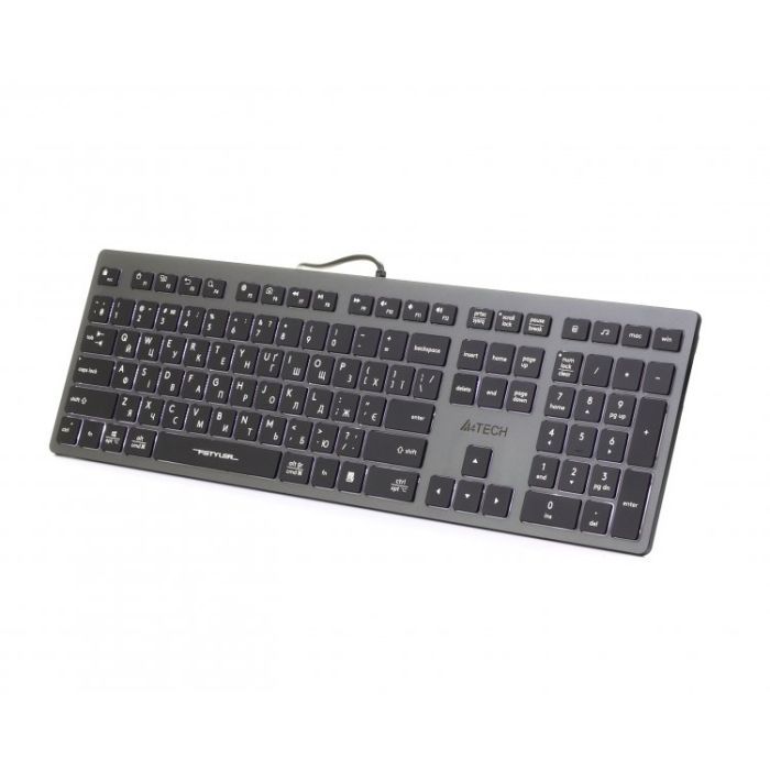 Клавиатура A4Tech FX60 USB Grey White backlit изображение 2