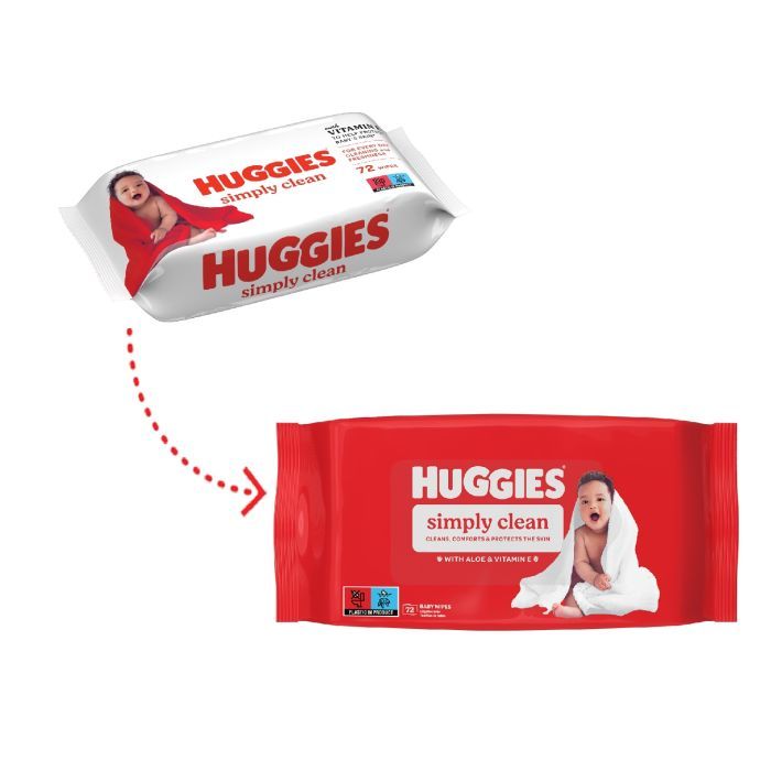 Дитячі вологі серветки Huggies Simply Clean 72 шт (5029053582238) зображення 3