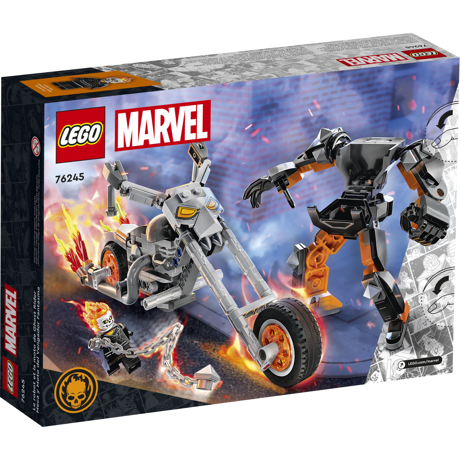 Конструктор LEGO Super Heroes Призрачный Всадник: робот и мотоцикл 264 детали (76245) изображение 5