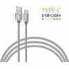 Дата кабель USB 2.0 AM to Type-C 1.0m CBGNYT1 grey Intaleo (1283126489136) зображення 3