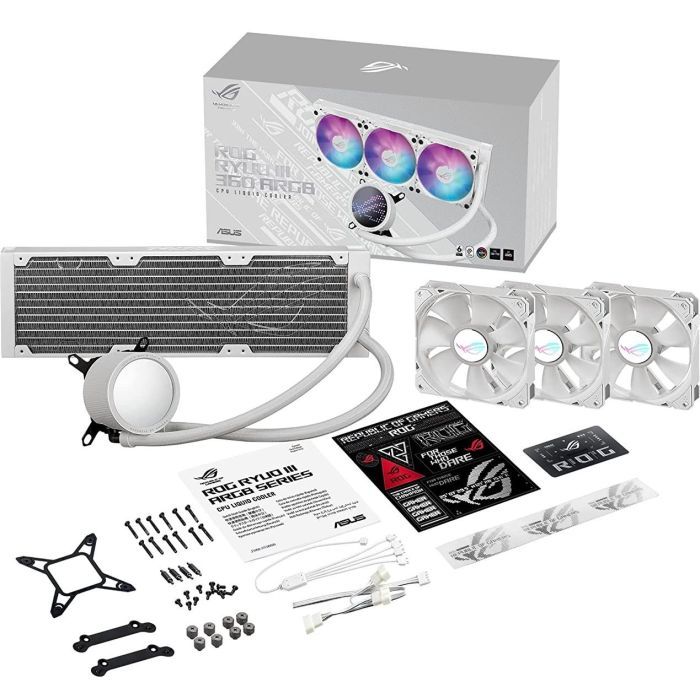 Система рідинного охолодження ASUS ROG-RYUO-III 360-ARGB-WHT зображення 7