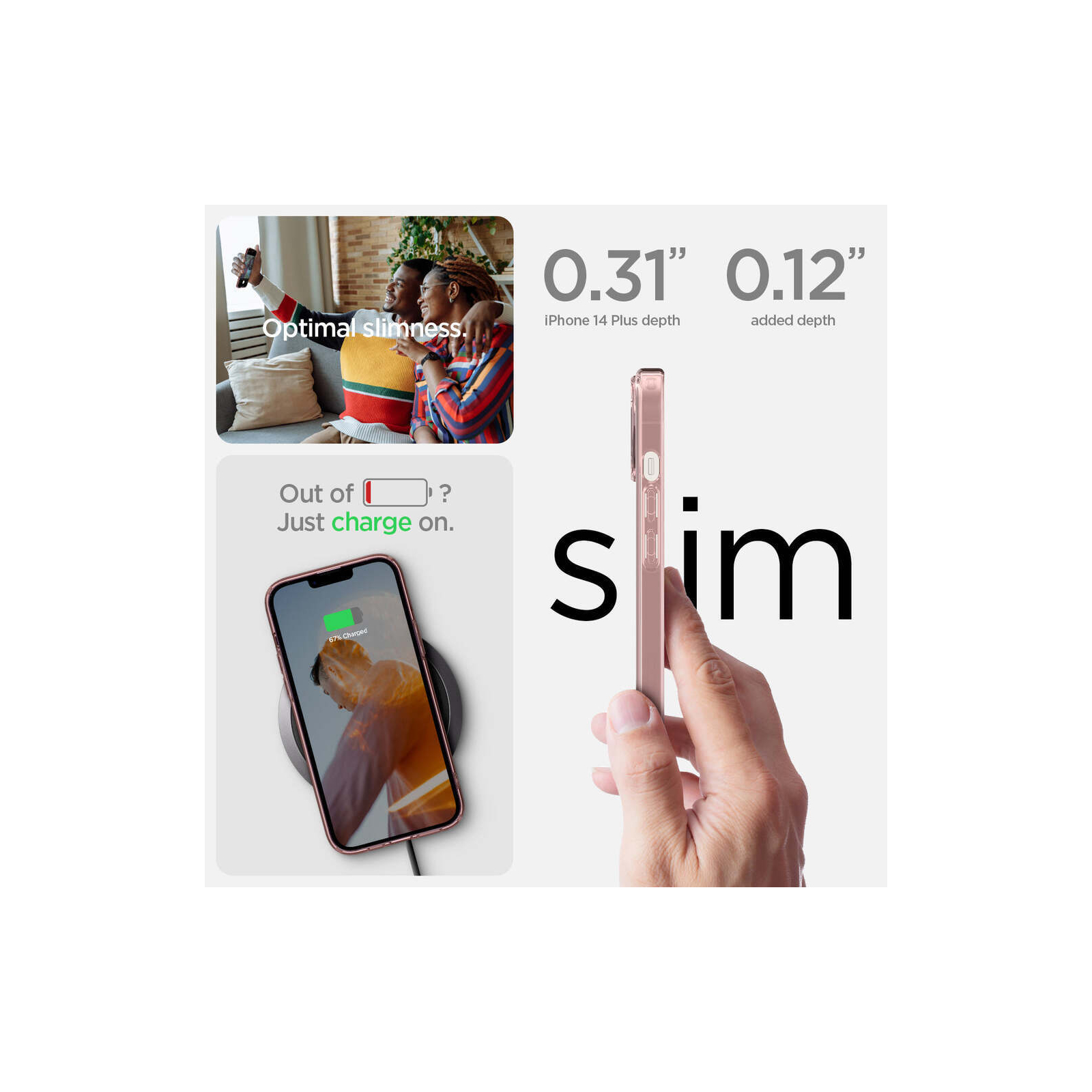 Чохол до мобільного телефона Spigen Apple Iphone 14 Plus Ultra Hybrid, Sand Beige (ACS04898) зображення 11