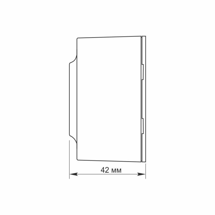 Розетка Videx BINERA IP20 наружная 2ая с заземлением белая (VF-BNS22G-W) изображение 5
