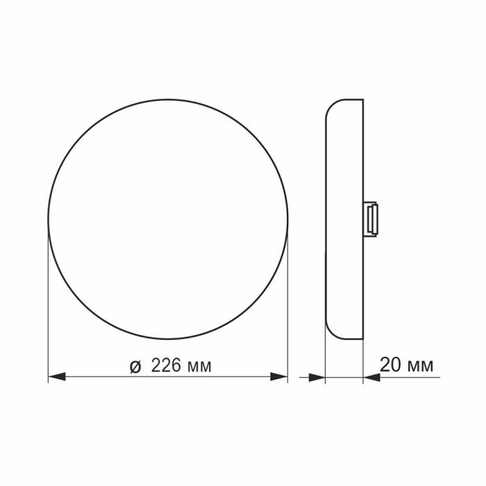 Світильник Videx LED 33W 4100K (VL-DLFR-334) зображення 2