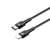 Дата кабель USB-C to Lightning 0.3m 3А black ColorWay (CW-CBPDCL054-BK) зображення 4