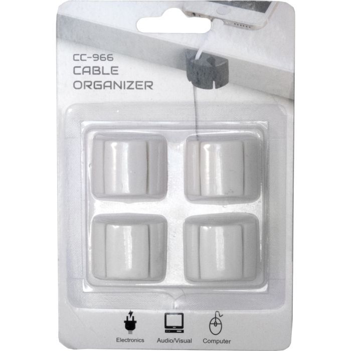 Держатель для кабеля Extradigital CC-966 Cable Clips, White (KBC1883) изображение 5