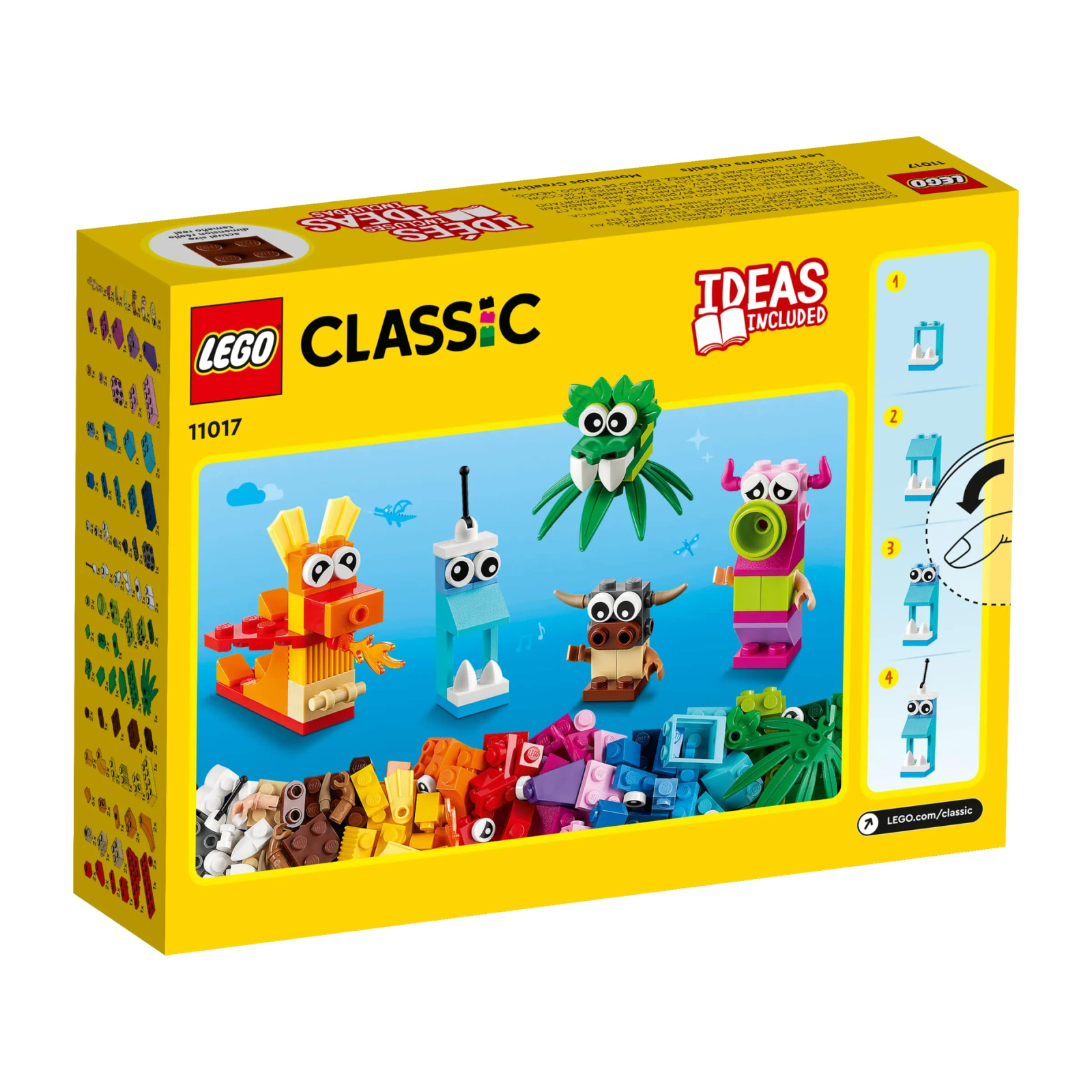 Конструктор LEGO Classic Оригінальні монстри 140 деталей (11017) зображення 10