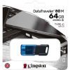 USB флеш накопитель Kingston 64GB DataTraveler 80 M USB-C 3.2 Blue/Black (DT80M/64GB) изображение 6