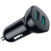 Зарядное устройство Choetech car 2хUSB-A 36W QC black (C0051-BK) изображение 3