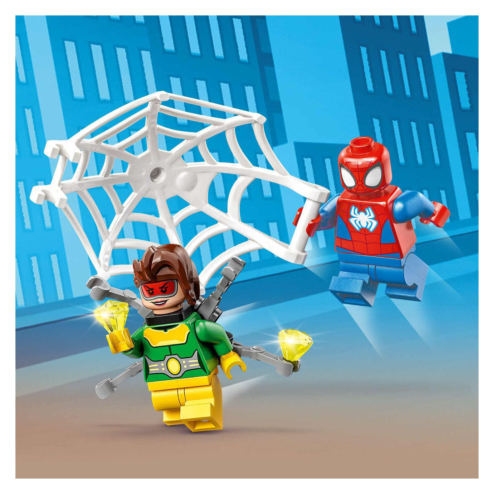 Конструктор LEGO Marvel Человек-Паук и Доктор Осьминог 48 деталей (10789) изображение 3