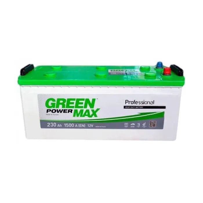Аккумулятор автомобильный GREEN POWER MAX 230Ah бокова(+/-) (1500EN) (22376)