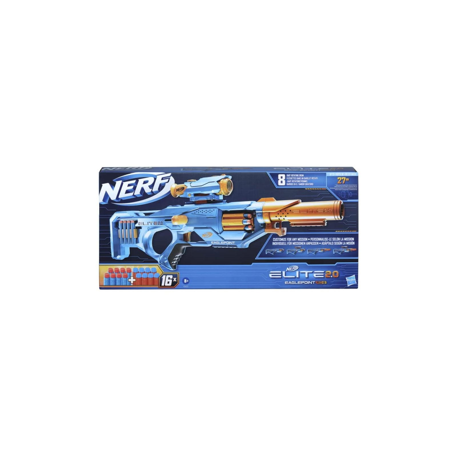 Іграшкова зброя Hasbro Nerf Еліт 2.0 EaglePoint RD 8 (F0423) зображення 3