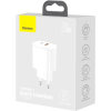 Зарядное устройство Baseus Compact Quick Charger U+C 20W EU White (CCXJ-B02) изображение 3