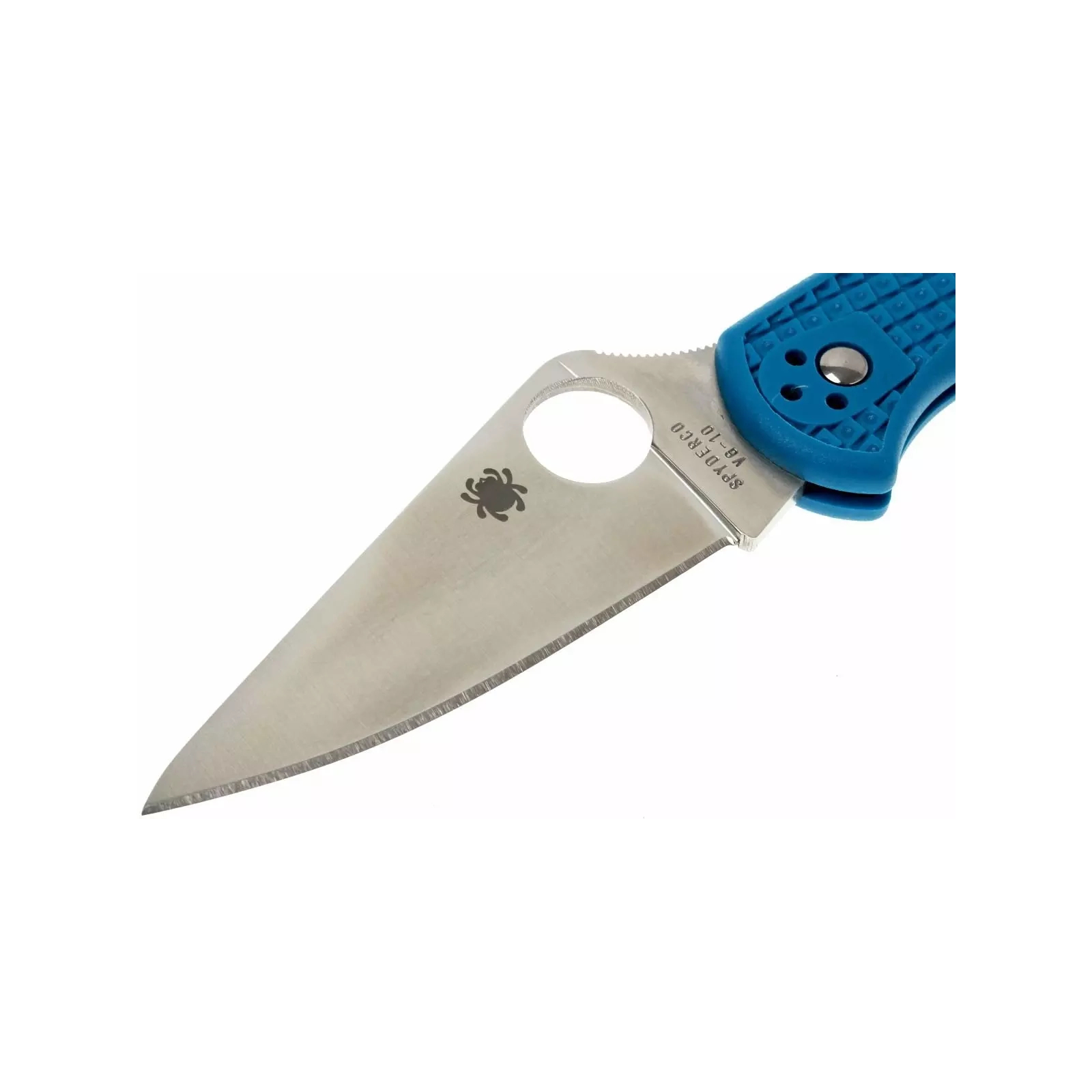 Нож Spyderco Delica 4 Flat Ground Blue (C11FPBL) изображение 3