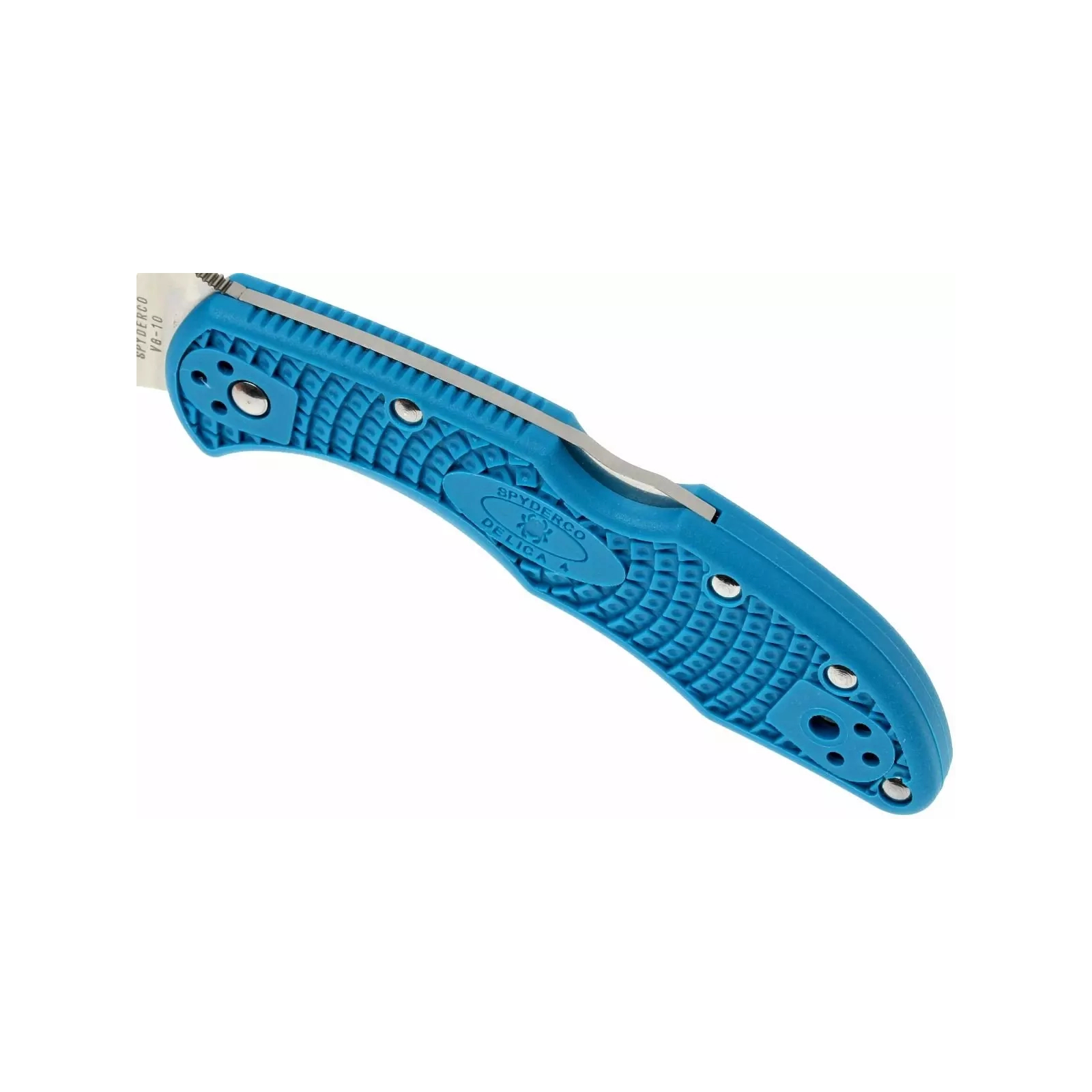 Ніж Spyderco Delica 4 Flat Ground Blue (C11FPBL) зображення 4