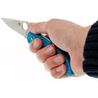 Нож Spyderco Delica 4 Flat Ground Blue (C11FPBL) изображение 7