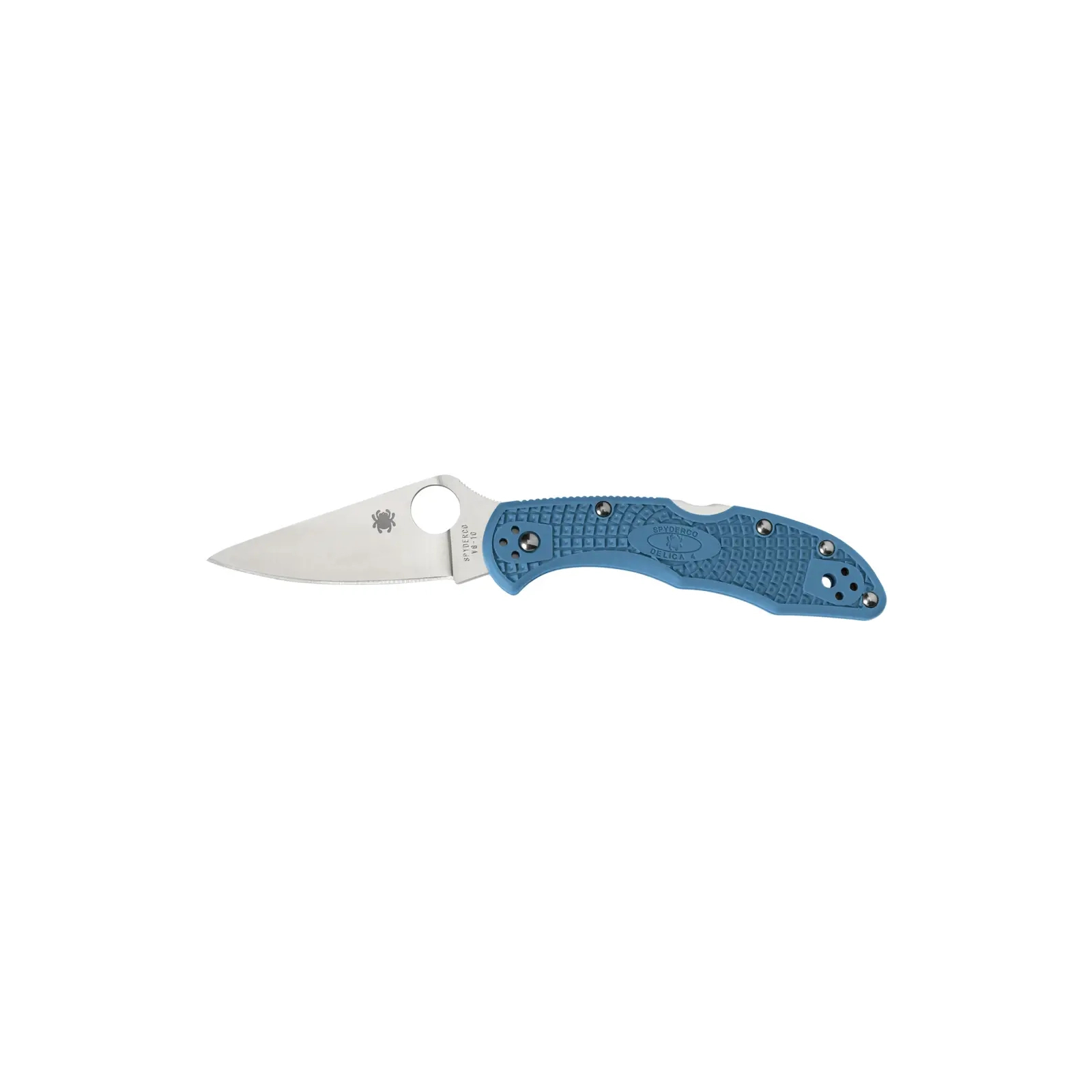 Нож Spyderco Delica 4 Flat Ground Blue (C11FPBL)