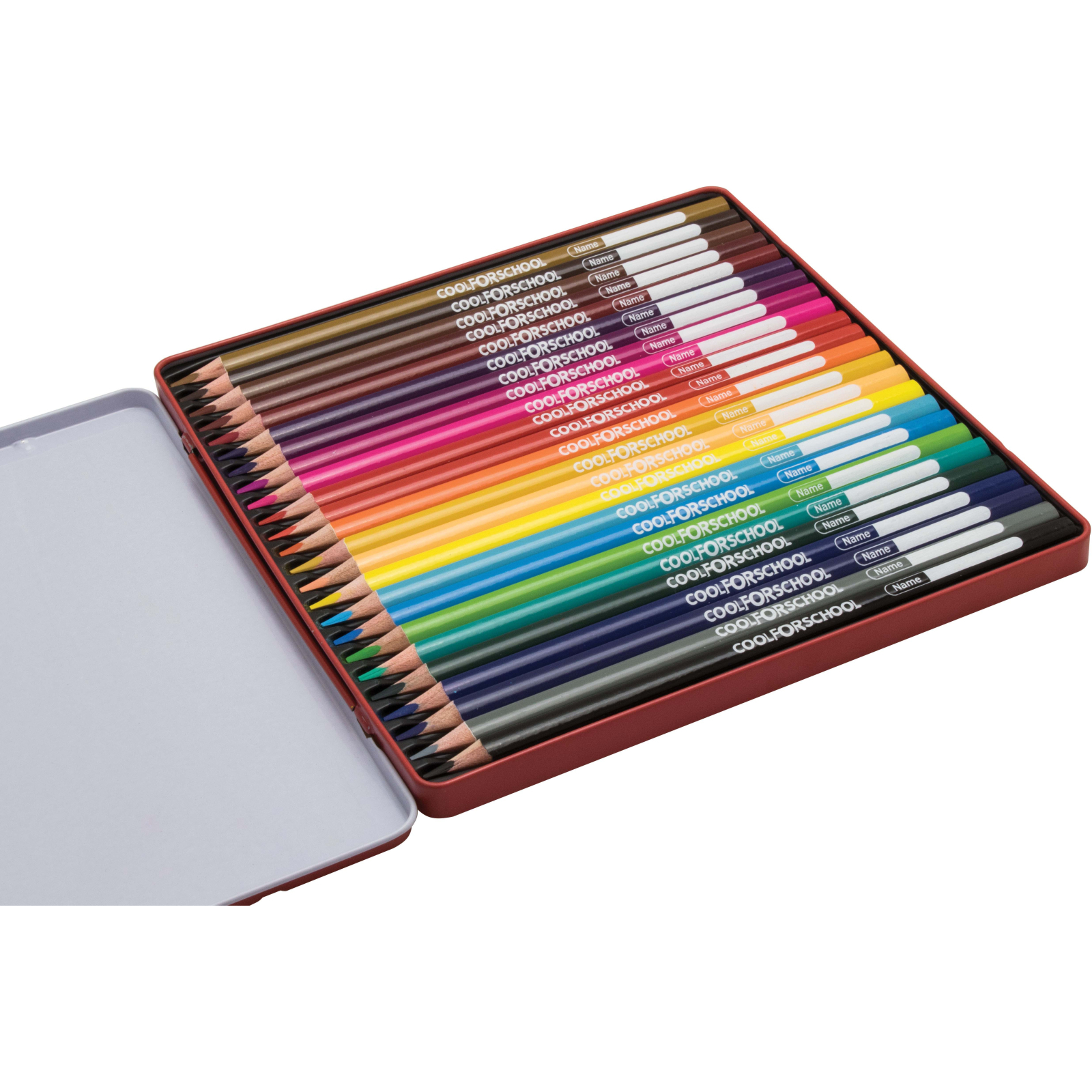 Карандаши цветные Cool For School Premium, трехгранные, 24 цвета (CF15180) изображение 2