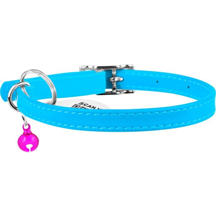 Ошейник для животных WAUDOG Glamour с QR паспортом Д 17-20 см красный (32753) изображение 2