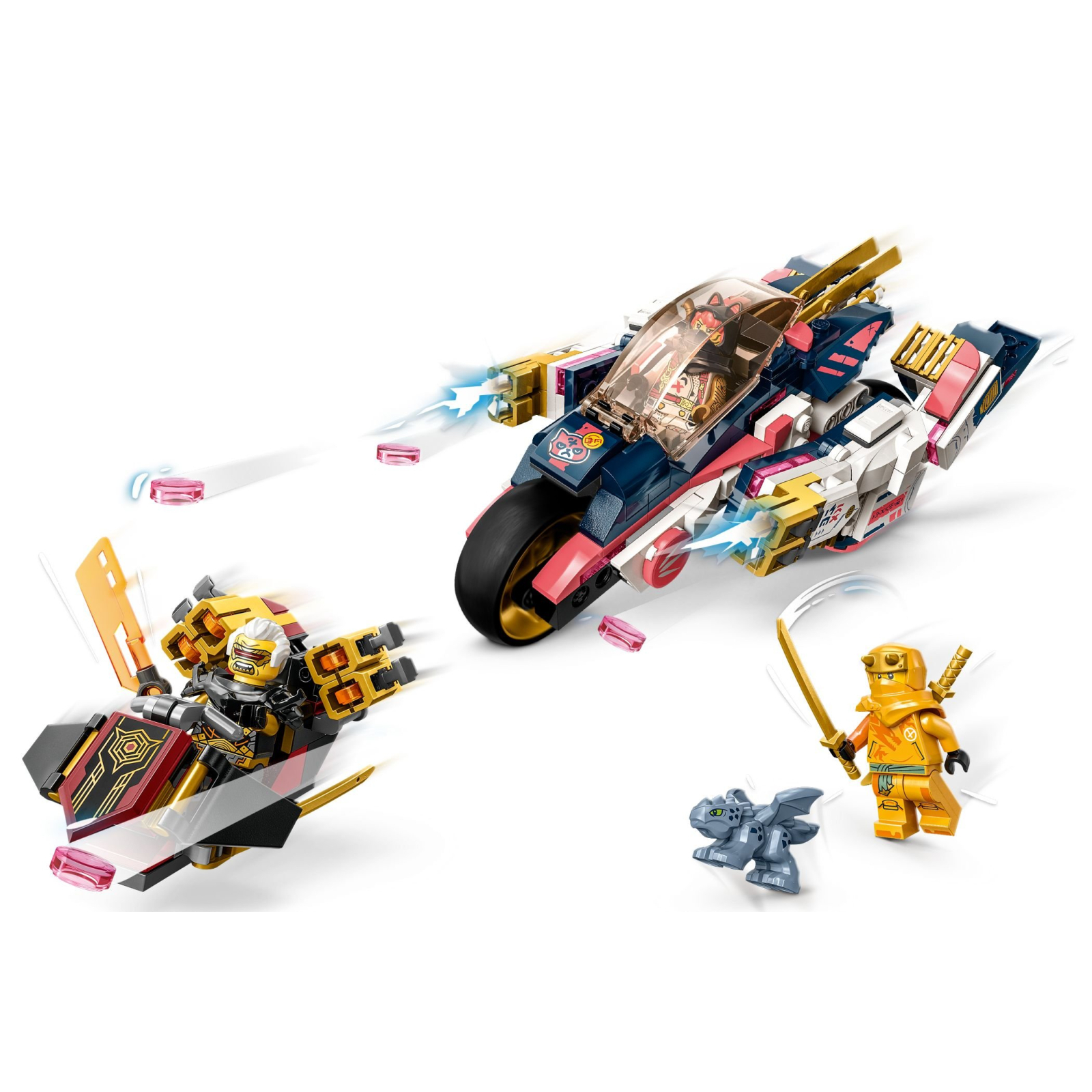 Конструктор LEGO Ninjago Перегоновий робобайк-трансформер Сори 384 деталей (71792) зображення 3