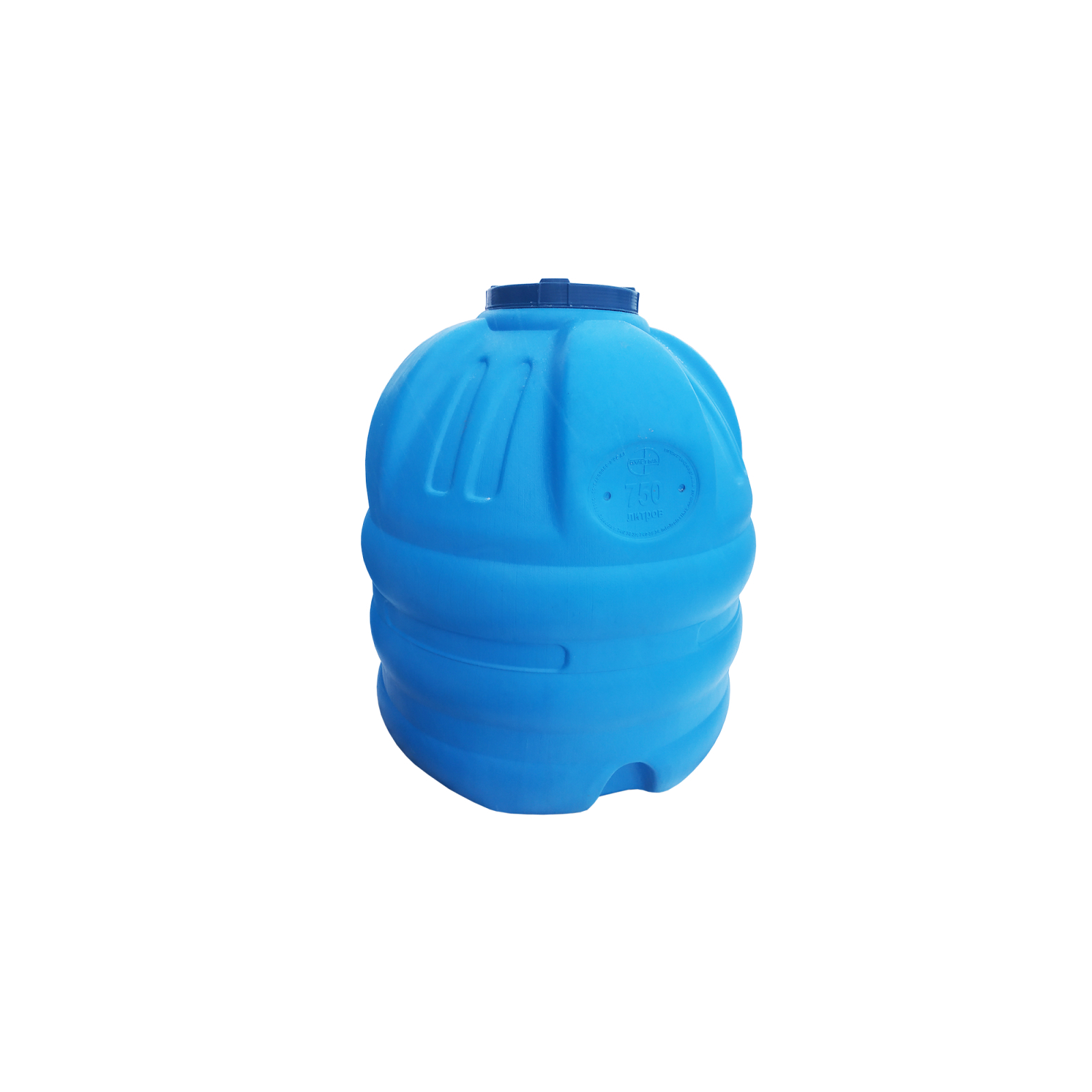 Емкость для воды Пласт Бак вертикальная пищевая 750 л синяя выдувная (6254)