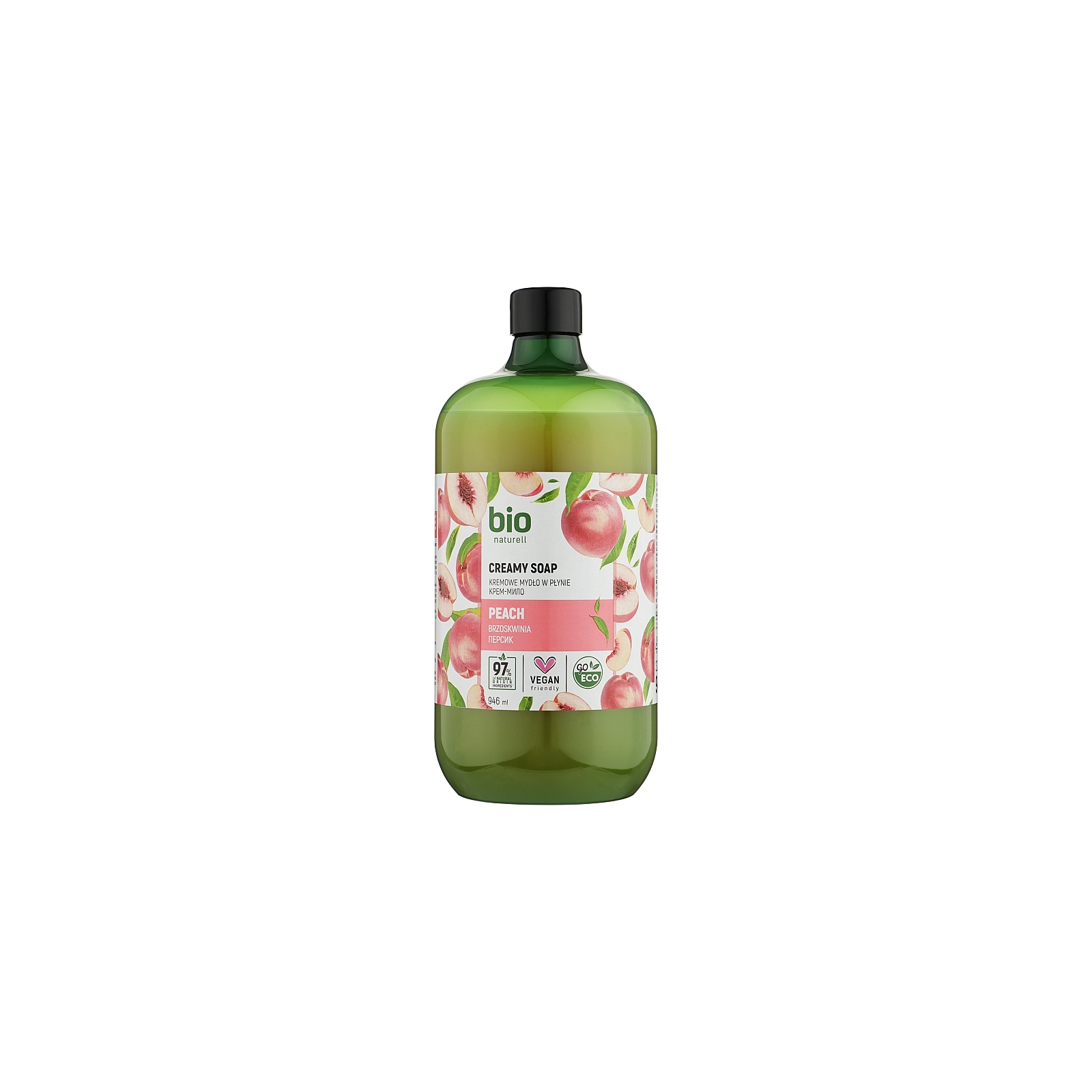 Рідке мило Bio Naturell Peach Creamy Soap Персик запаска 946 мл (4820168434525)