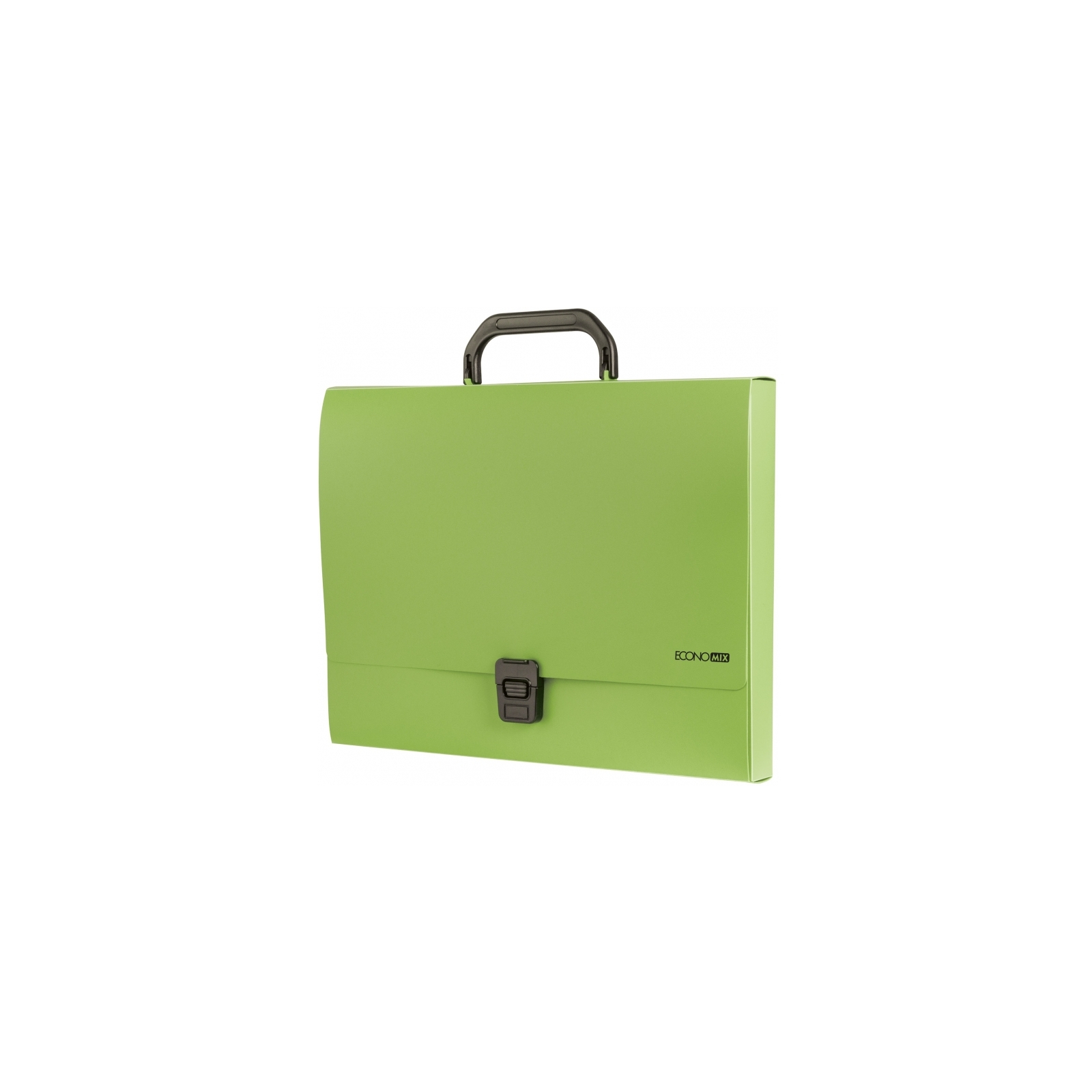 Папка - портфель Economix пластиковый A4 на застежке 1 отделение, салатовый (E31607-13)