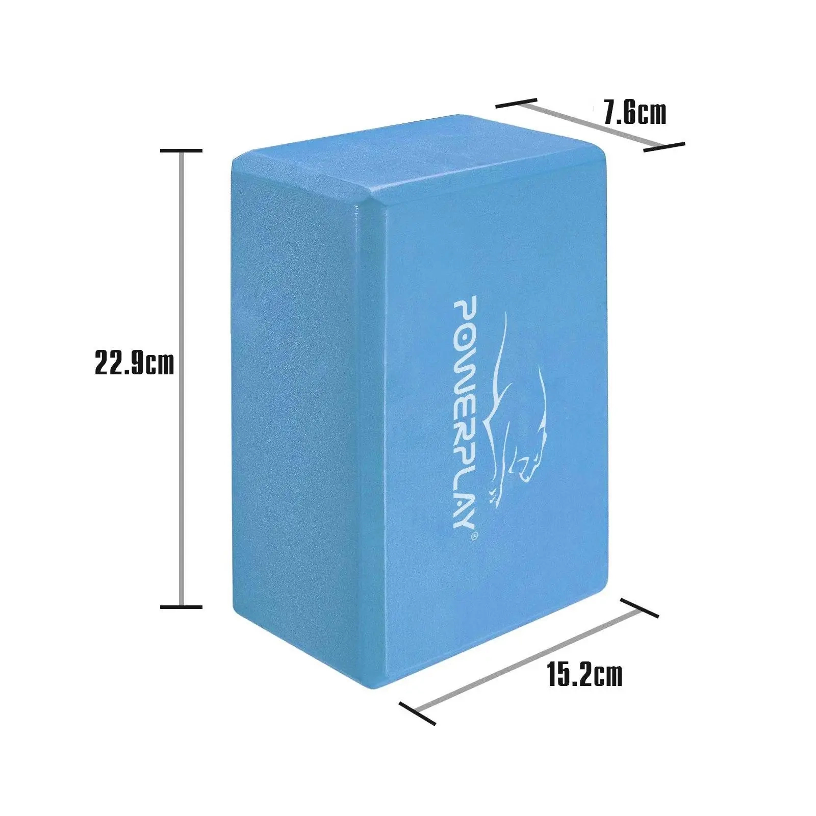 Блок для йоги PowerPlay 4006 Yoga Brick Синий (PP_4006_Blue_Yoga_Brick) зображення 2