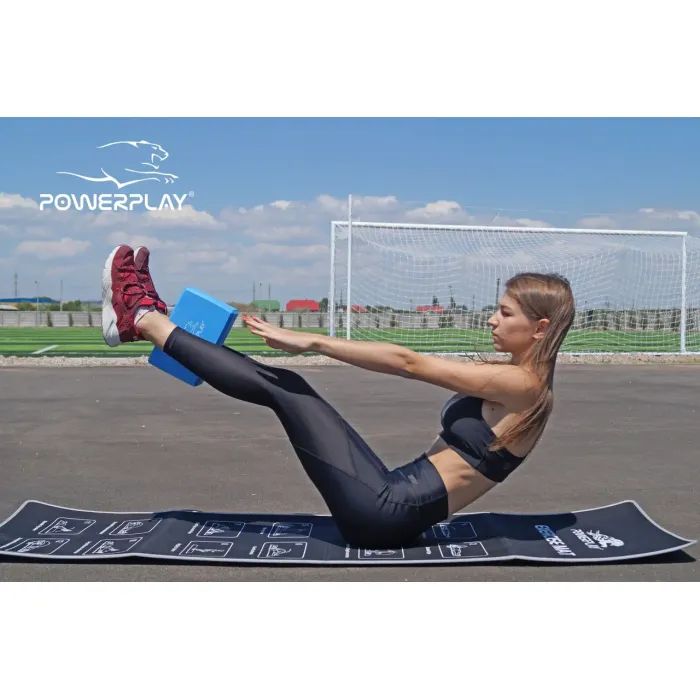Блок для йоги PowerPlay 4006 Yoga Brick Синий (PP_4006_Blue_Yoga_Brick) изображение 9