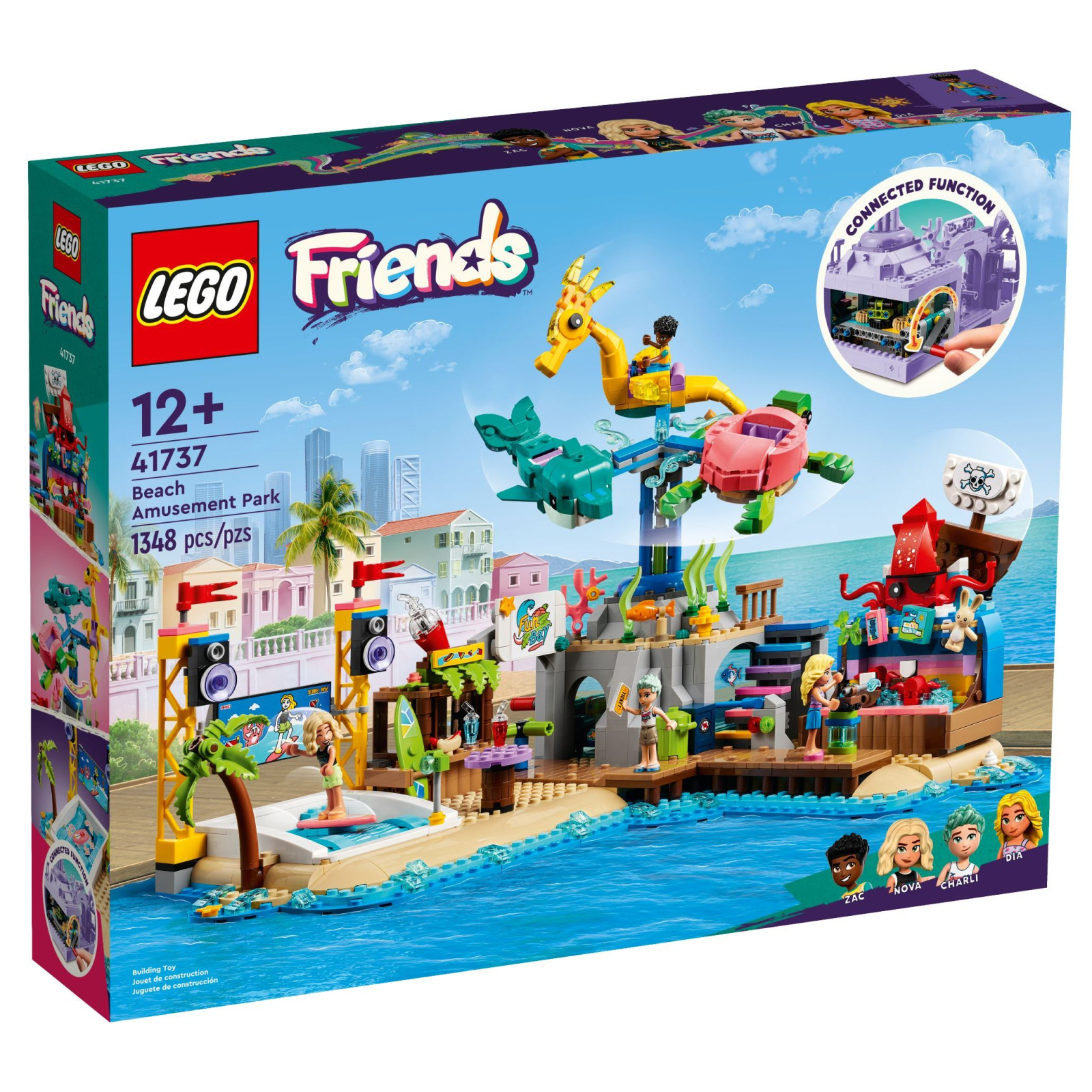 Конструктор LEGO Friends Пляжный парк развлечений 1348 деталей (41737)