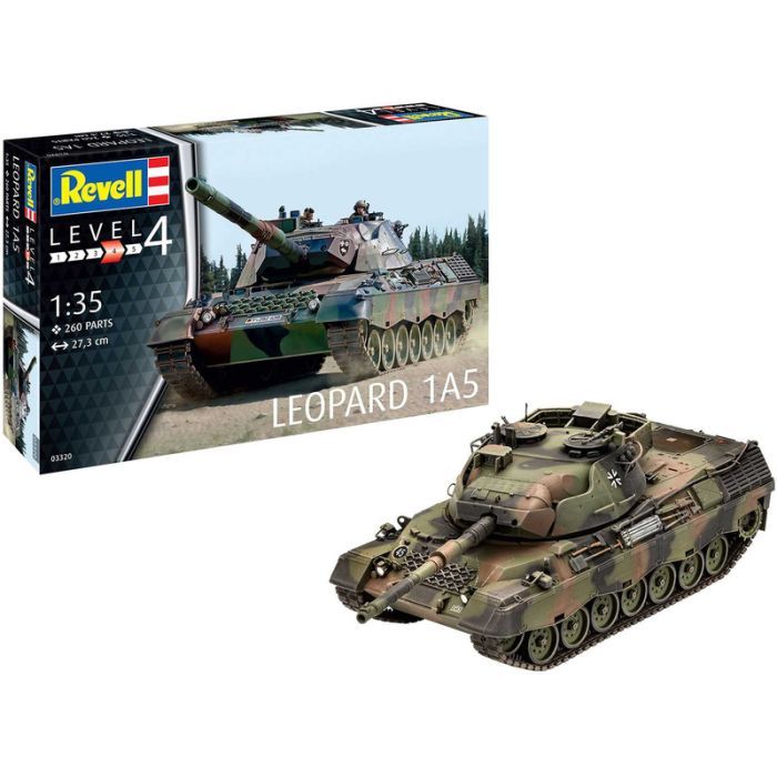 Сборная модель Revell Танк Leopard 1A5 уровень 4, 1:35 (RVL-03320) изображение 2