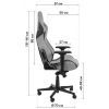 Кресло игровое GT Racer X-8005 Dark Gray/Black изображение 11