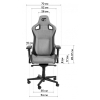Крісло ігрове GT Racer X-8005 Dark Gray/Black зображення 12